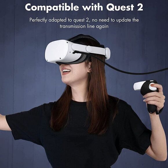 20ft Link Cable for Oculus Quest 2 VR Type C-A PC Gaming & Charging Cord Charger - Picture 8 of 9